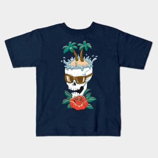 The Skull Rose Island Kids T-Shirt